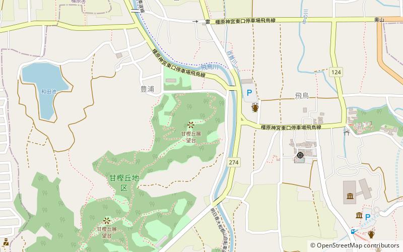 amakashi hill observation deck asuka kyo location map