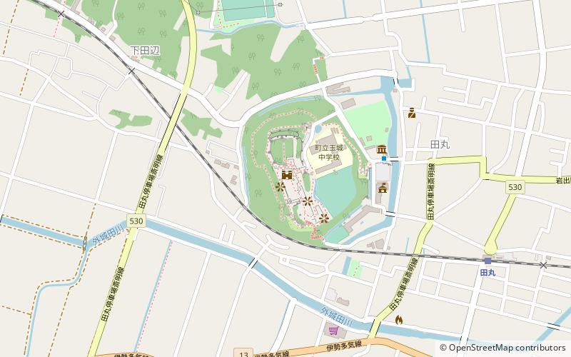Tamaru Castle location map