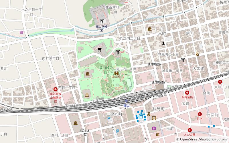 Burg Fukuyama location map
