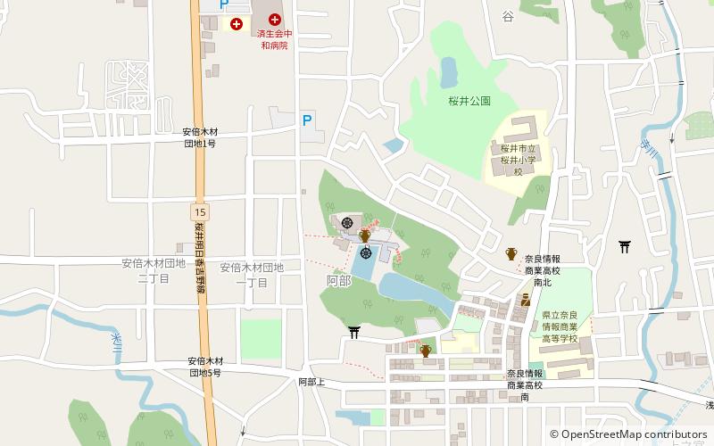 Abe Monju-in location map