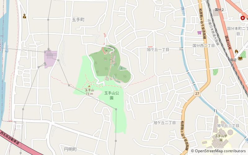 mount tamateyama osaka location map