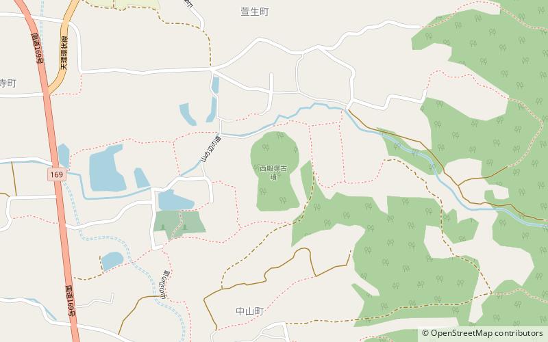 Nishitonoduka tomb location map
