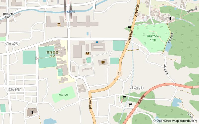 Tenri Central Library location map