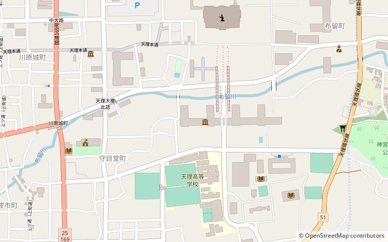 Tenri University Sankōkan Museum location map
