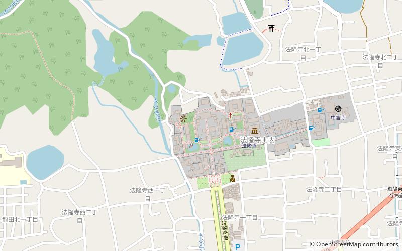 Horyu-ji Temple location map