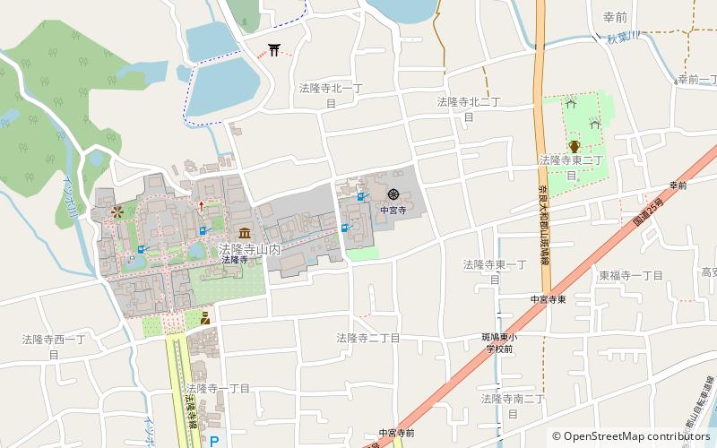 yumedono horyu ji location map