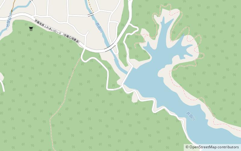 Mikawa Dam location map