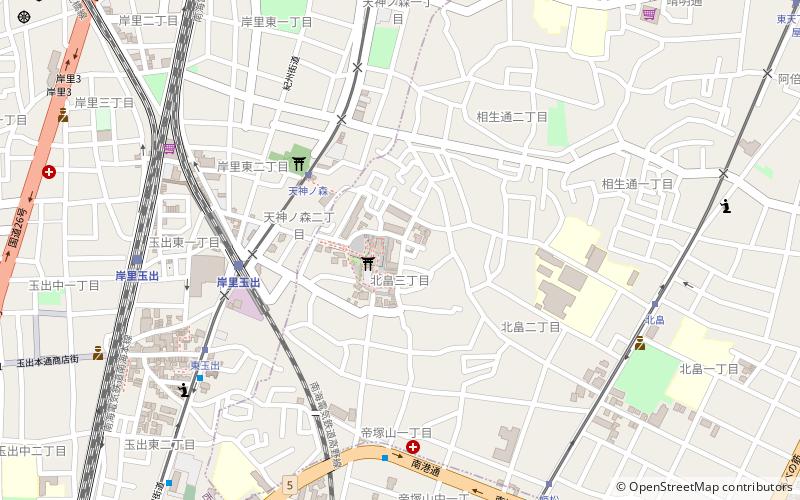 Abeno Shrine location map