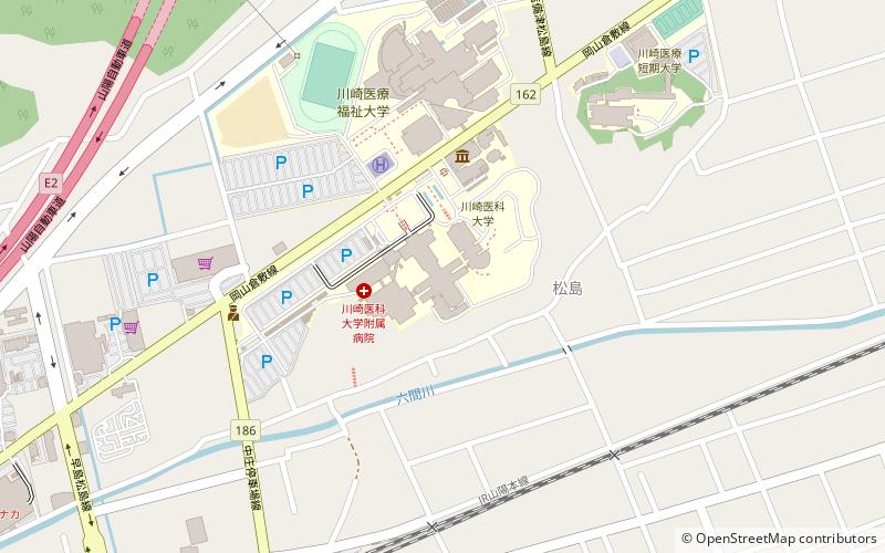 Kawasaki Medical School location map
