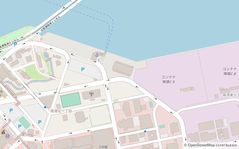 Port of Osaka location map
