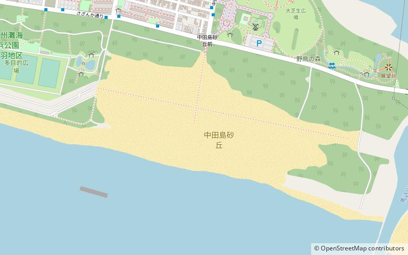 Nakatajima-Sanddünen location map
