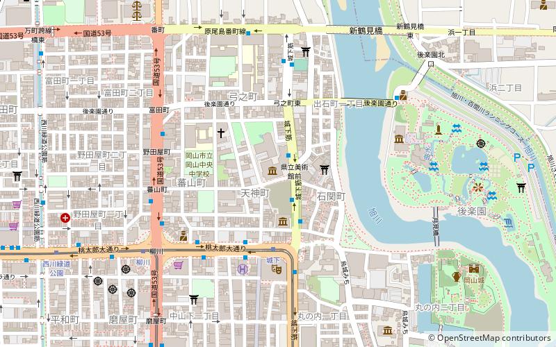 Musée préfectoral des beaux-arts d'Okayama location map