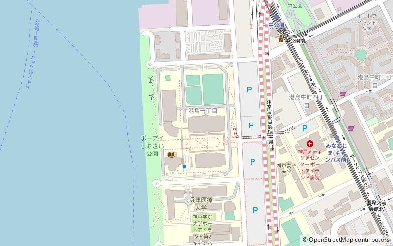 Kobe Gakuin University Port Island Campus location map