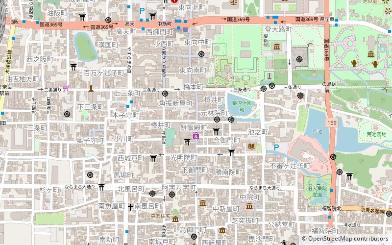 mochiidono shopping street nara location map
