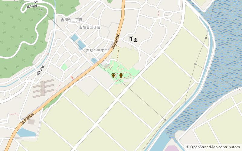 Yoshigo Shell Midden location map