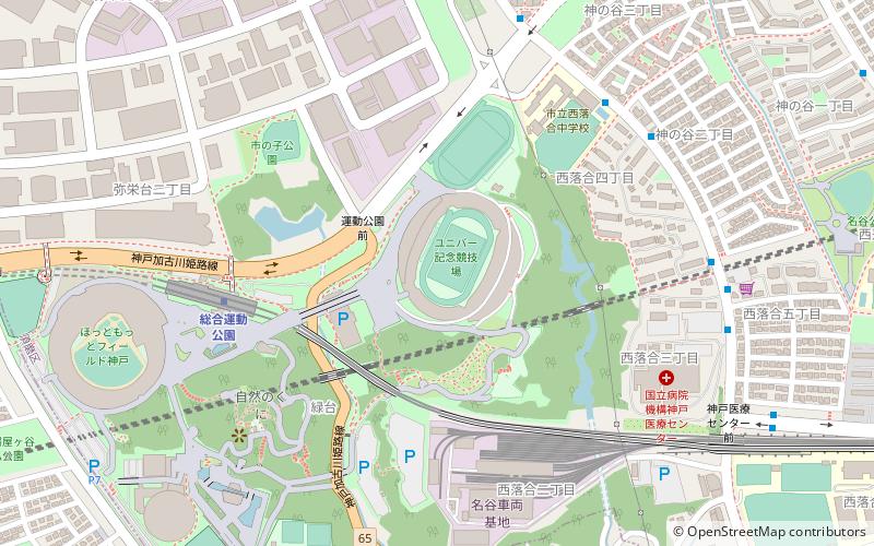 Kobe Universiade Memorial Stadium location map