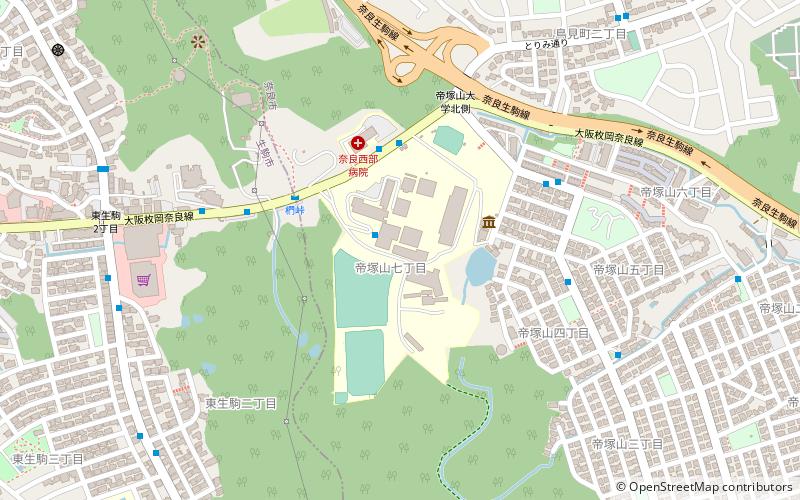 Tezukayama University location map