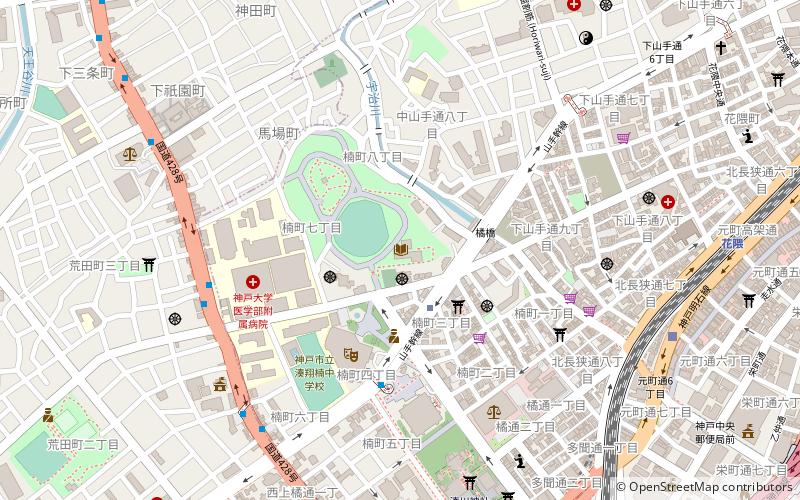 Kobe City Central Library location map