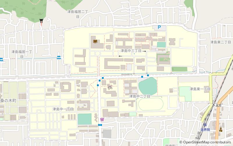 Okayama University location map