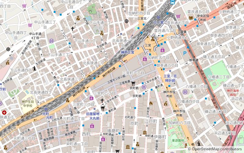 Sannomiya location map