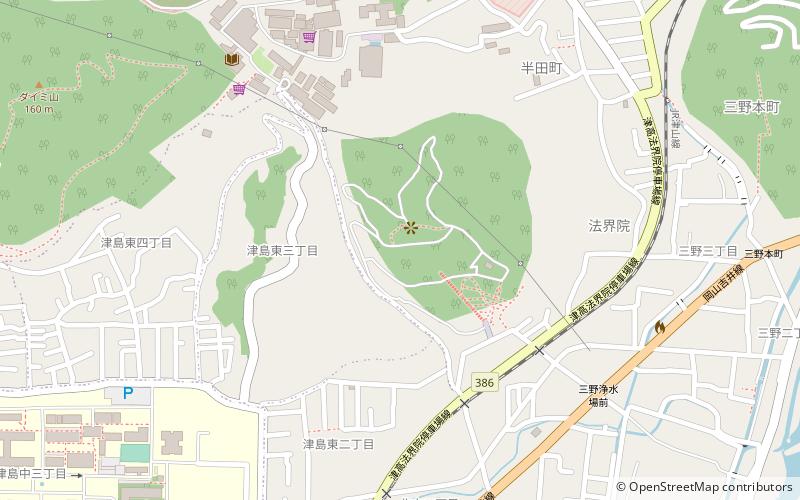 Handayama Botanical Garden location map