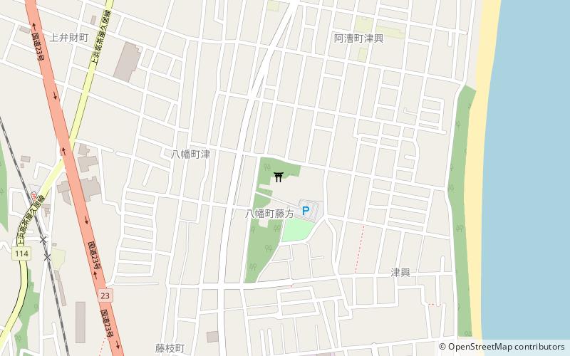 Yūki-jinja location map