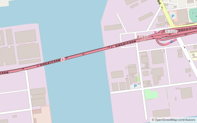 Higashi Kobe Bridge location map