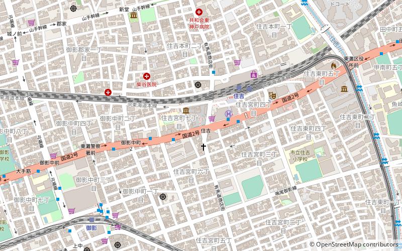 Moto-Sumiyoshi Shrine location map