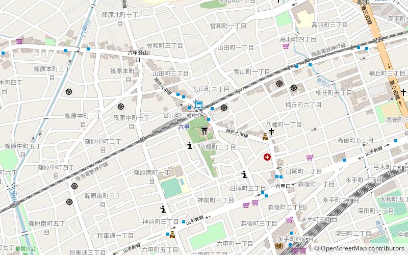 Rokko Yahata Shrine location map