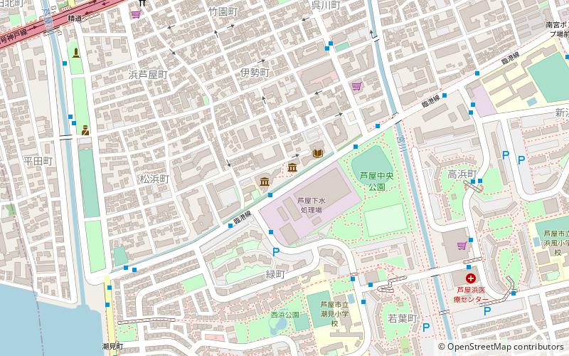 Ashiya City Museum of Art and History location map