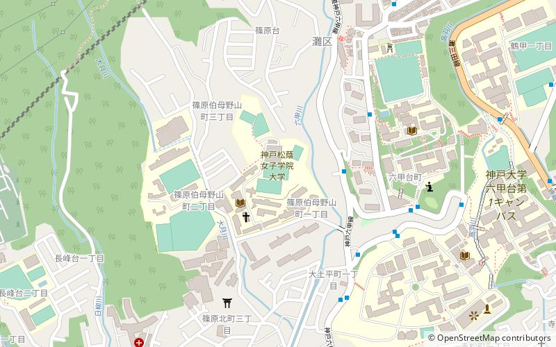 Universidad Femenina de Kōbe Shōin location map