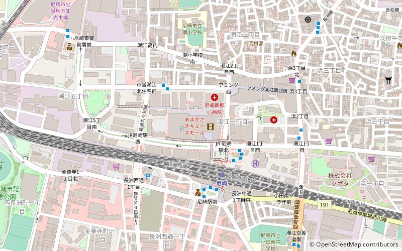 Amagasakikyuzumoru location map