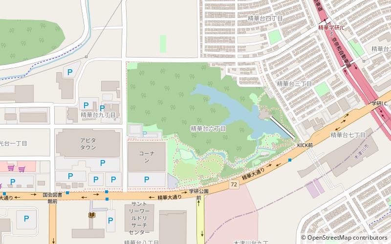 Keihanna Commemorative Park location map