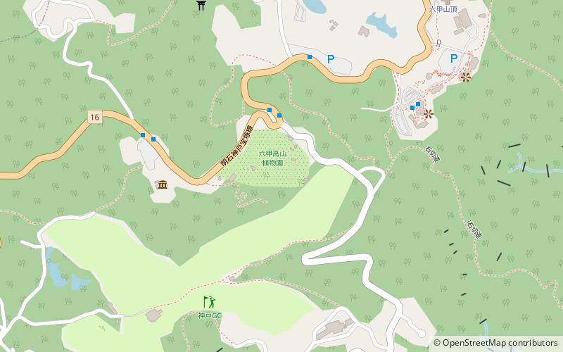Rokkō Alpine Botanical Garden location map