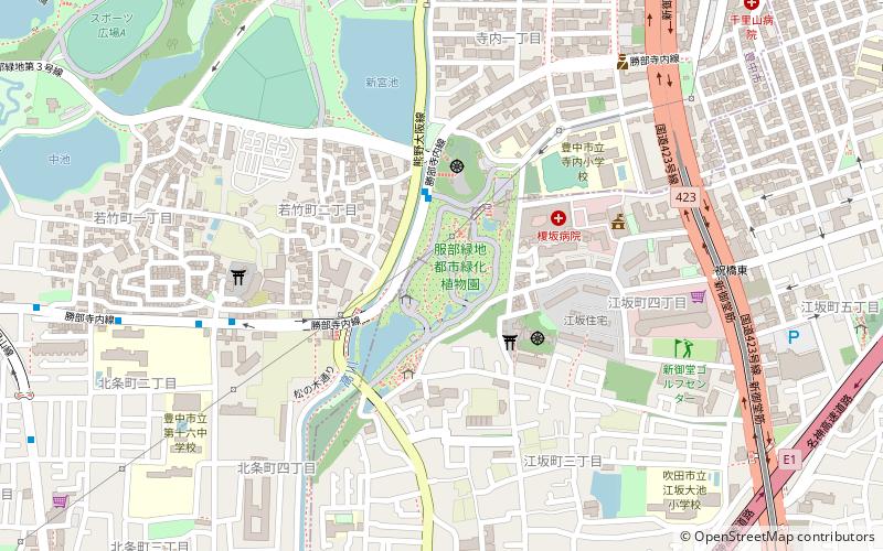 hattori ryokuchi arboretum osaka location map