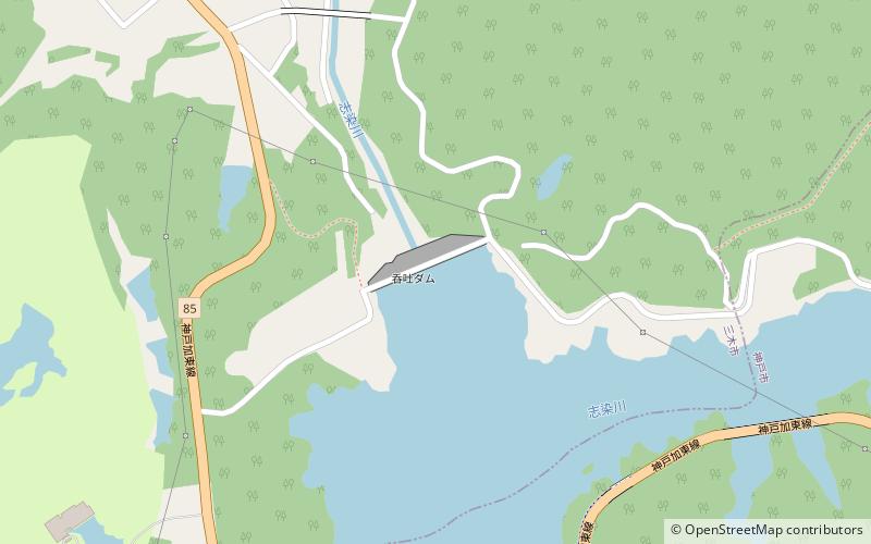 Dondo Dam location map