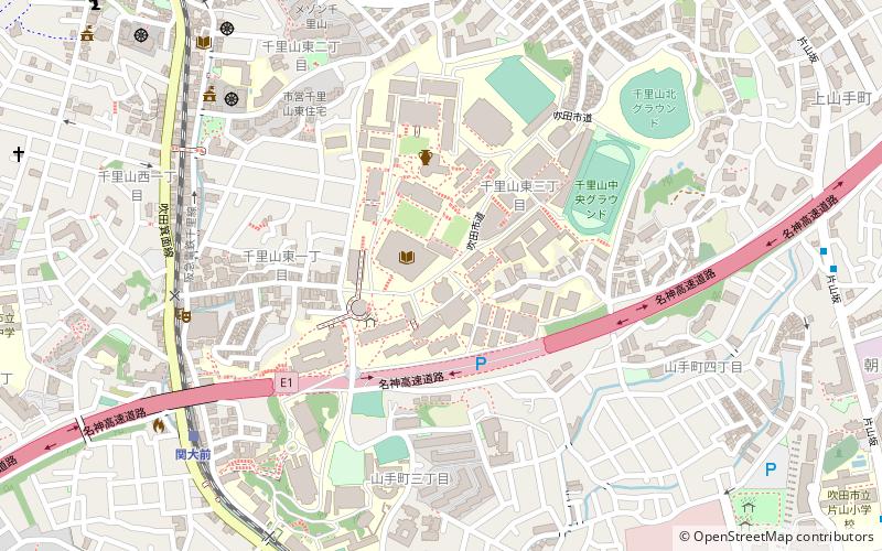 universite du kansai parc quasi national de meiji no mori mino location map