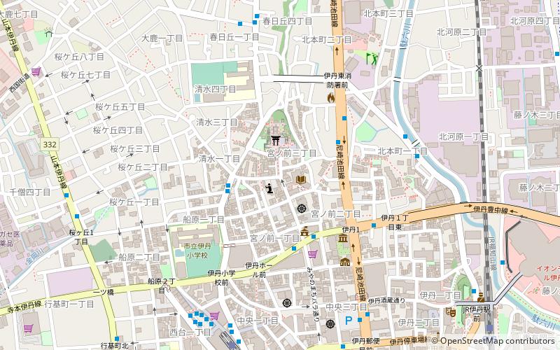 Inano Shrine location map