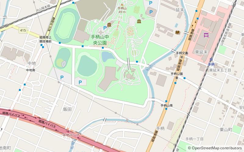 Himeji City Tegarayama Botanical Garden location map