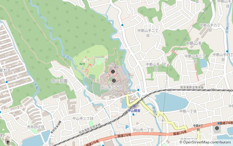 Nakayama-dera location map