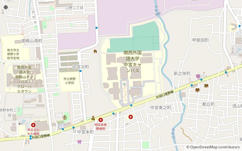 Kansai Gaidai University location map