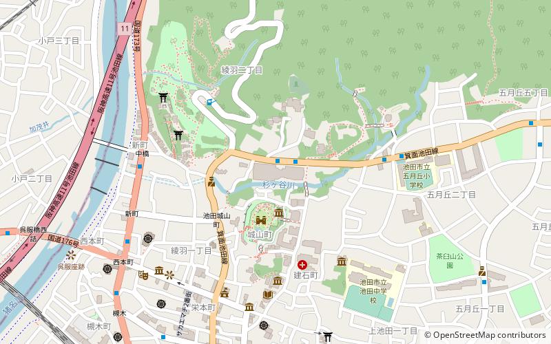 Ikeda City Satsukiyama Gymnasium location map