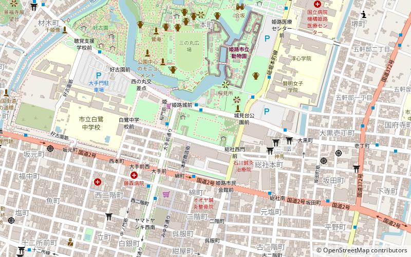 da shou qian gong yuan himeji location map