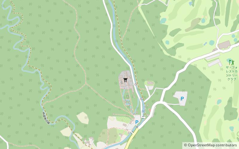 Okuni Shrine location map
