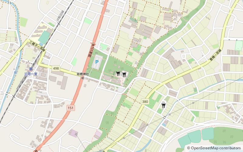 Toga Shrine location map