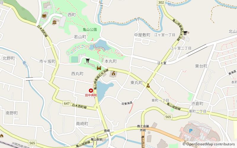 Kameyama Castle location map