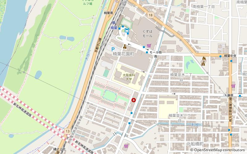 Osaka Dental University location map