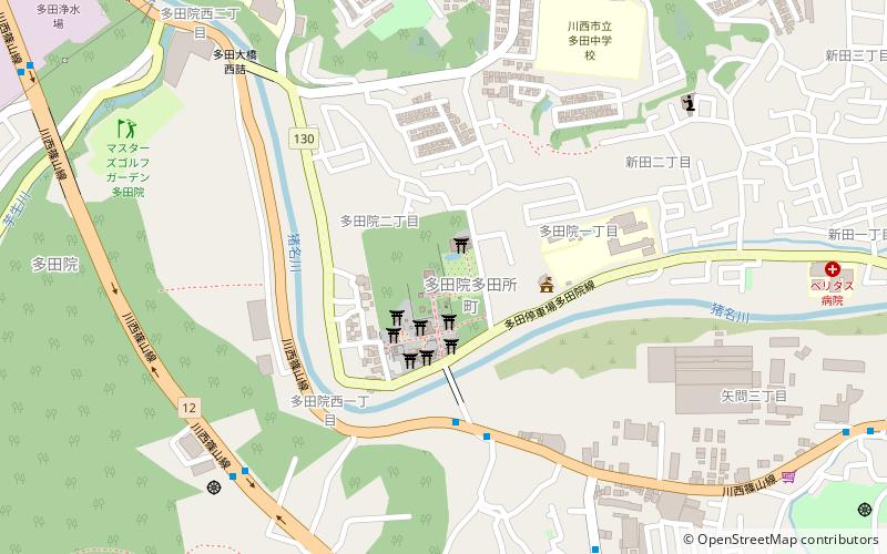 Tada Shrine location map