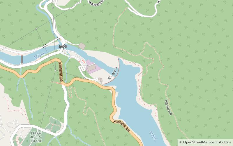 Amagase Dam location map