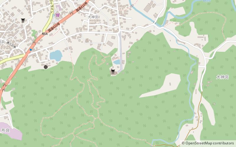 Awa-jinja location map
